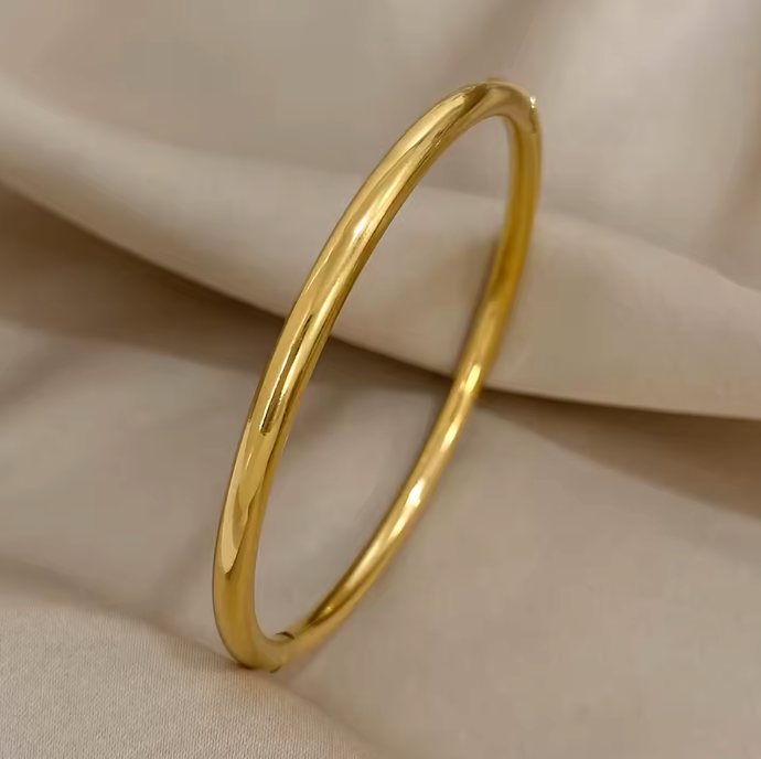 Bracciale aperto dorato