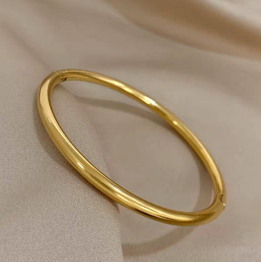 Bracciale aperto dorato