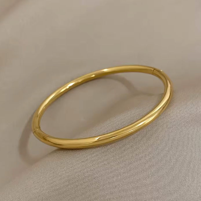 Bracciale aperto dorato
