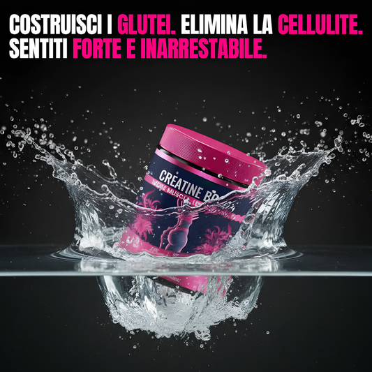 #1 Creatina per Donne – Accelera la Crescita Muscolare e Sconfiggi la Cellulite!