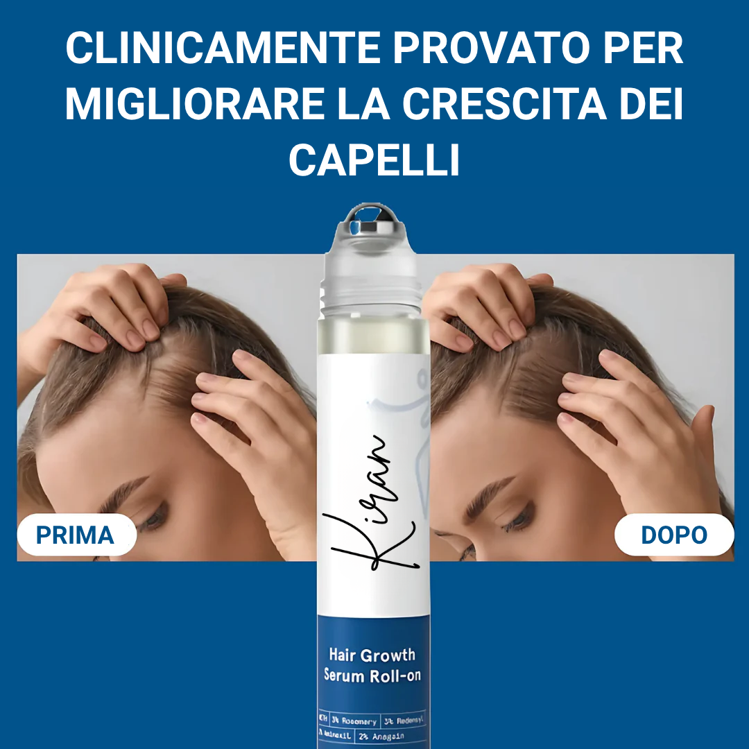 Siero roll-on per la crescita avanzata dei capelli