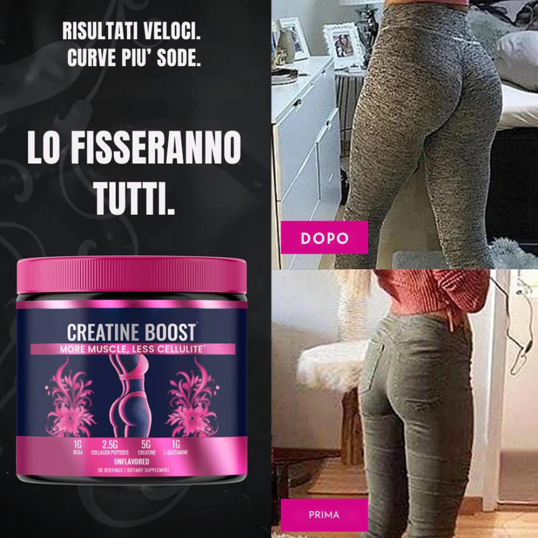 #1 Creatina per Donne – Accelera la Crescita Muscolare e Sconfiggi la Cellulite!